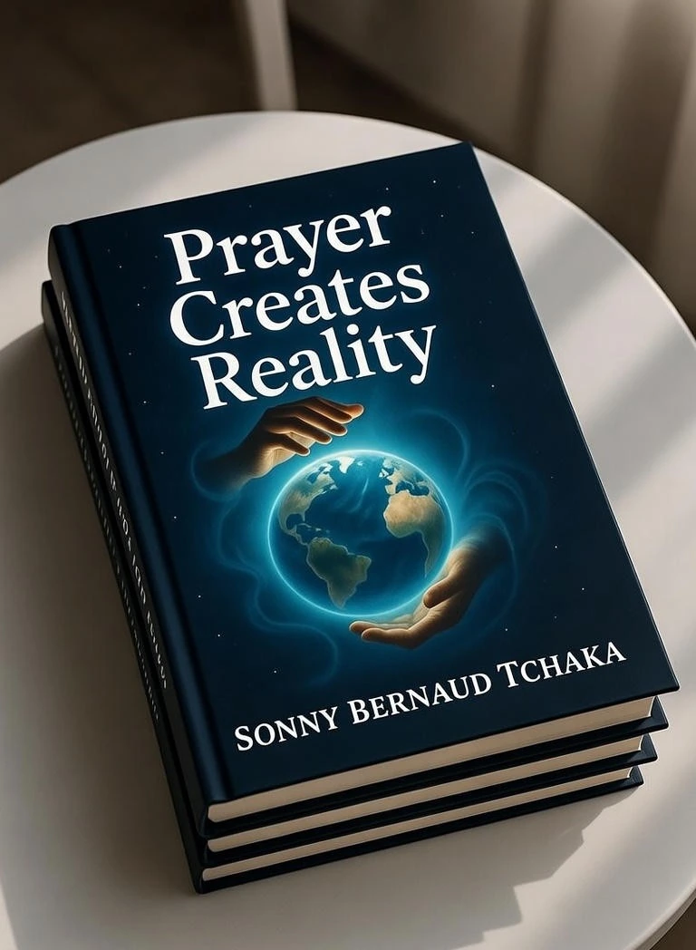Book presentation of Prayer Creates Reality by Sonny Bernaud Tchaka.